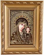 Икона Божией Матери «Казанская» (багет, гальваника)