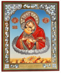 Почаевская икона со стопой (на дереве) №113