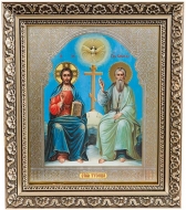 Икона «Святая Троица» (багет,реал.)