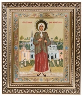 Икона «святая блаженная Ксения Петербургская » (багет,26х22)